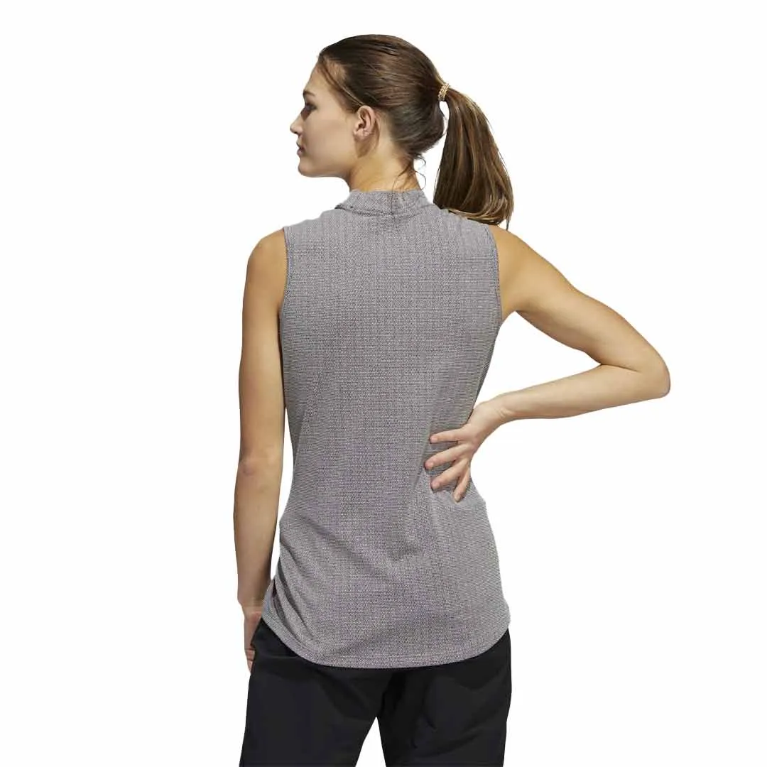 Foldable Design Neutral Tones adidas - Women's Essentials Mock Neck Sleeveless Polo (HA3480)