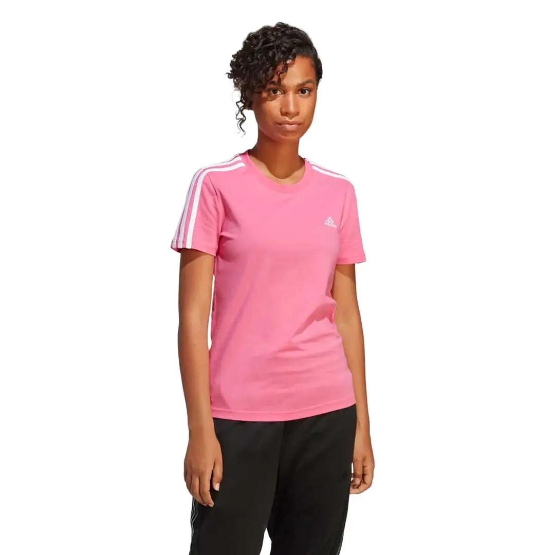 adidas - Women's Essentials Slim 3-Stripes T-Shirt (IB9453) Compact Travel Friendly