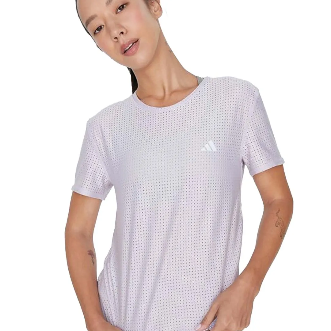 Kangaroo Pocket Down Filled adidas - Women's Fast Running T-Shirt (HR5711)