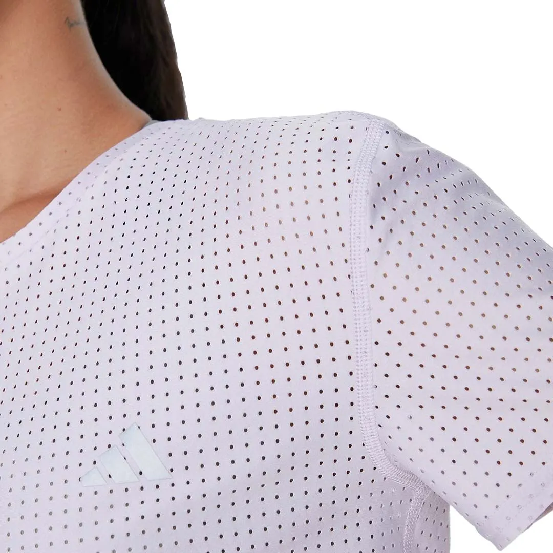 Expandable Side Gussets Clean Fit adidas - Women's Fast Running T-Shirt (HR5711)