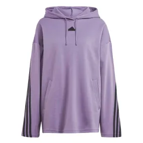 adidas - Women's Future Icons 3-Stripes Hoodie (IL3023) Recycled Material Construction Fade Resistant Dye