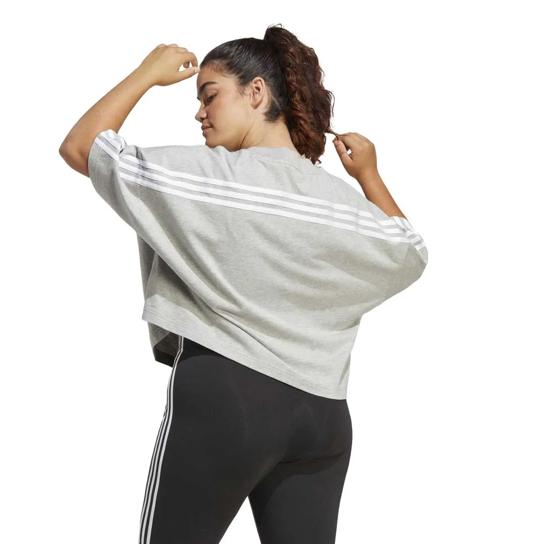 WrinkleFreeFinish Modern Utility adidas - Women's Future Icons 3-Stripes T-Shirt (Plus Size) (IC0462)