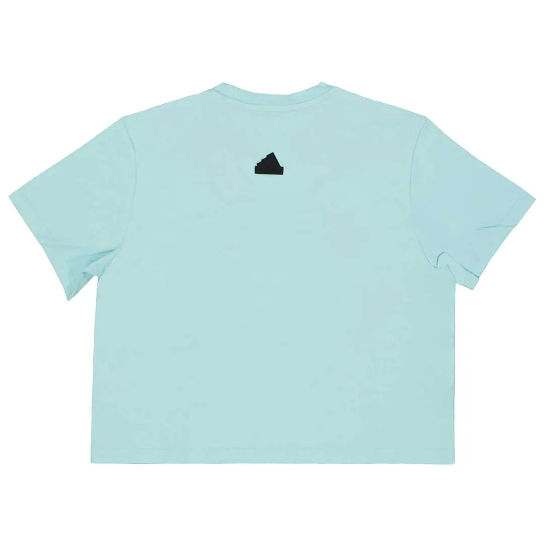 adidas - Women's Future Icons Graphic Crop T-Shirt (IM4265) Eco Friendly Dye Taped Seam Waterproofing