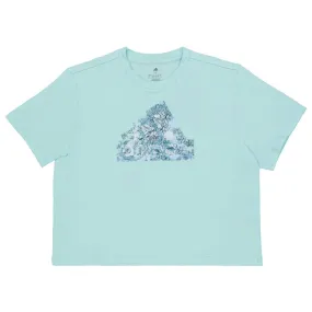 Wrinkle Free Fabric Flexible Hood Design adidas - Women's Future Icons Graphic Crop T-Shirt (IM4265)