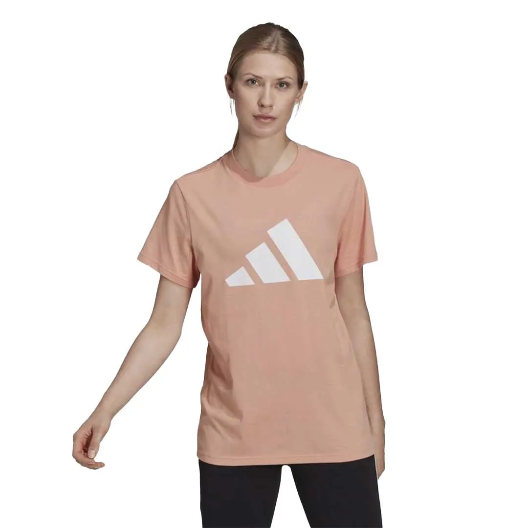 adidas - Women's Future Icons Logo Short Sleeve T-Shirt (H24101) Smooth Zipper Action