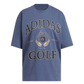 adidas - Women's Go-To Crest Graphic Boyfriend Short Sleeve T-Shirt (IS3273) Hike Fit Smooth Zipper Track