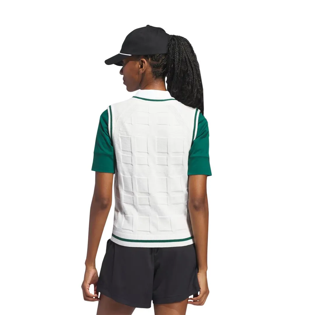 Green Material Double Layered Collar adidas - Women's Go-To Sweater Vest (IP8664)