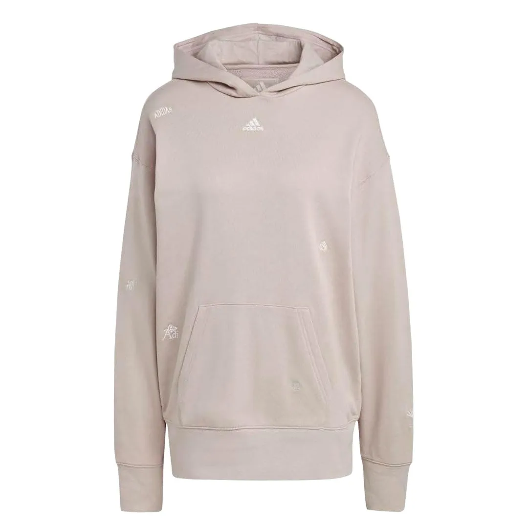 Softshell Material Abrasion Resistant Panels adidas - Women's Healing Crystals Graphics Hoodie (IC8684)