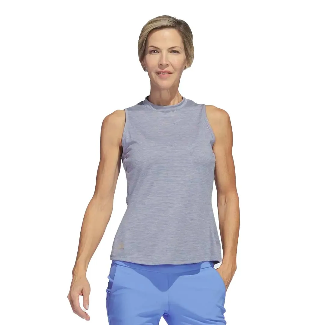 adidas - Women's Heathered Sleeveless Polo (HS8947) Comfortable Feel