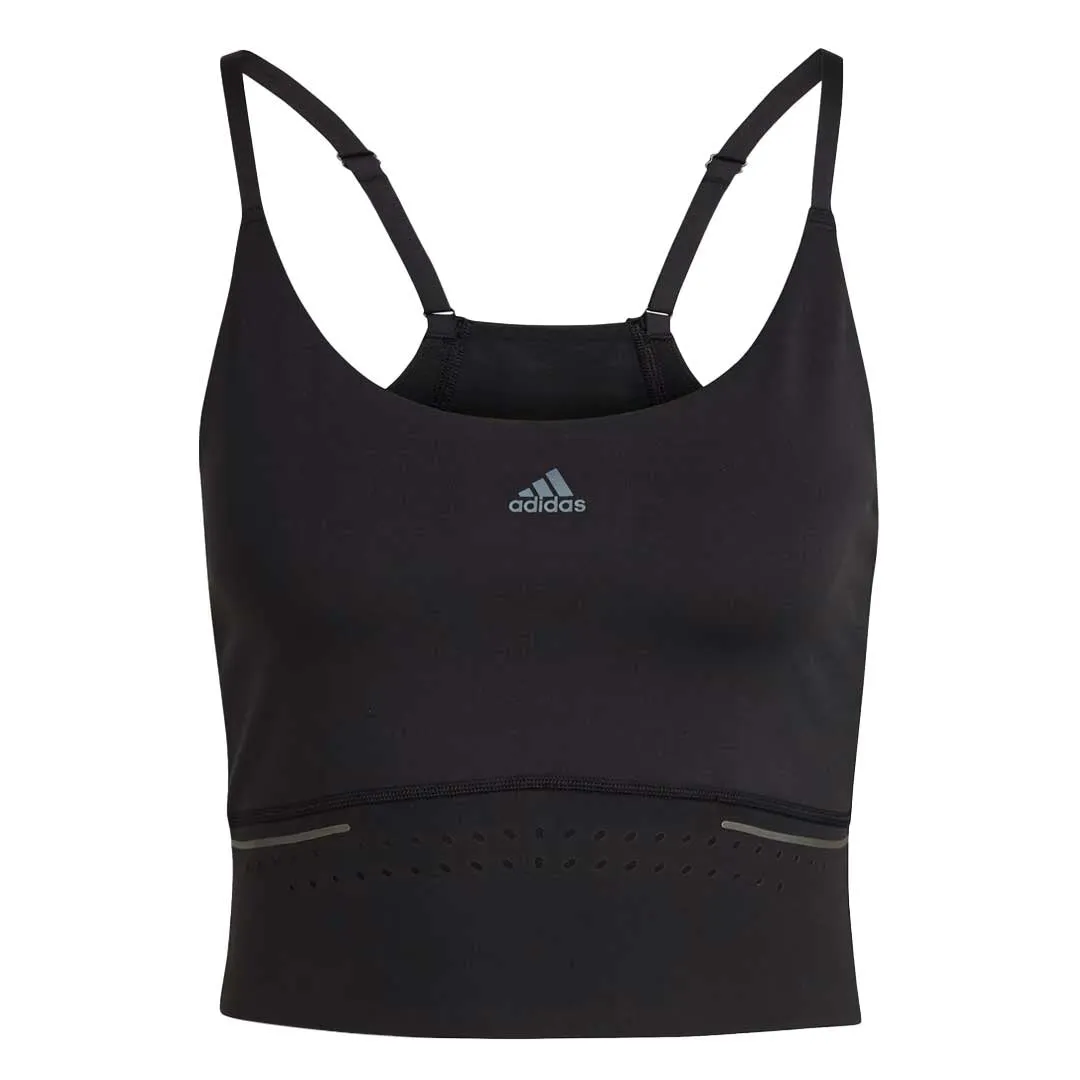 adidas - Women's HIIT 45 Seconds Crop Tank Top (HK4717) Anti Static Inner Layer Multi Pocket Design