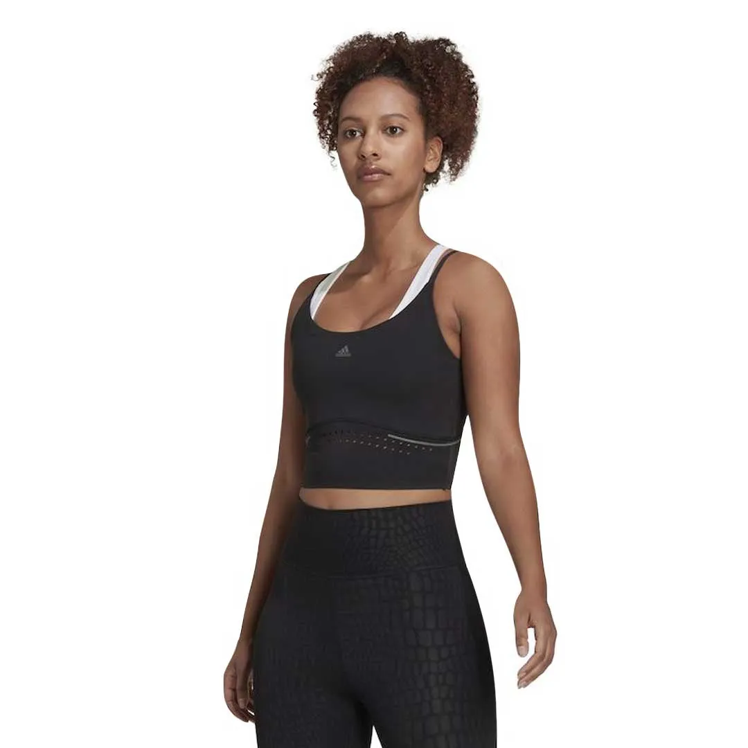adidas - Women's HIIT 45 Seconds Crop Tank Top (HK4717) TearResistantOuter