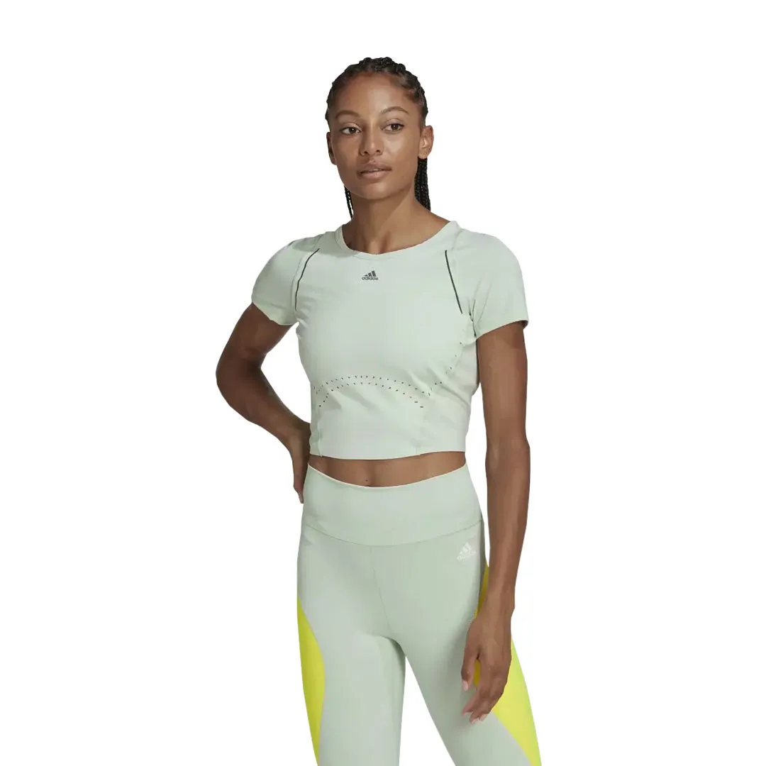 Basic Layers adidas - Women's HIIT 45s Crop T-Shirt (HM8097)