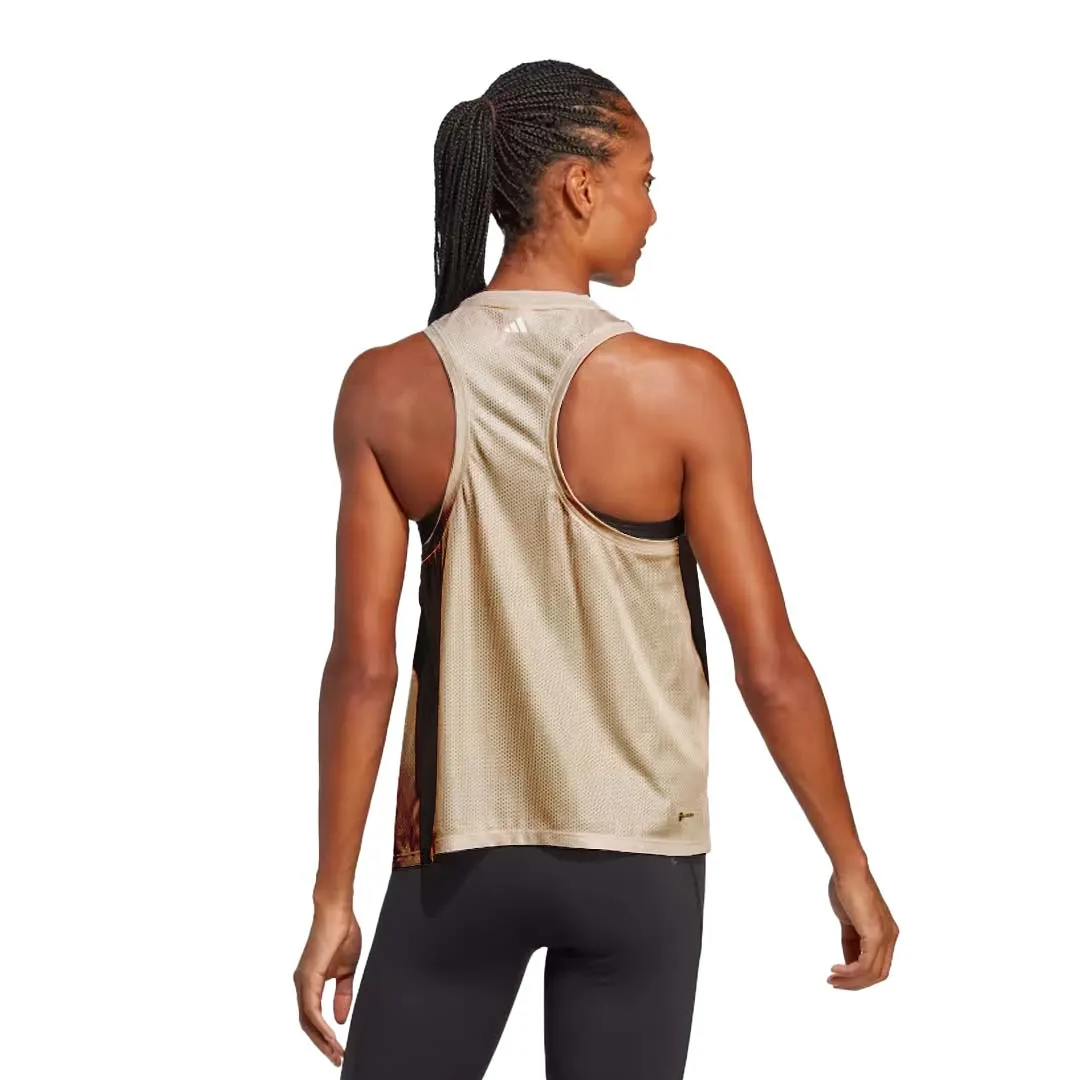 adidas - Women's HIIT Aeroready Training Tank Top (HY5399) Foldable Storage Faux Fur Collar