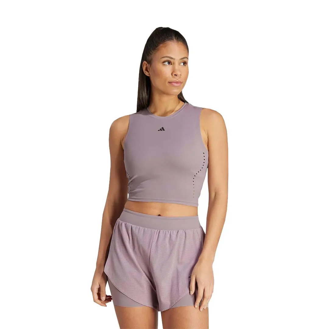 Flexible Hood Design adidas - Women's HIIT Crop HEAT.RDY Tank Top (IT7430)