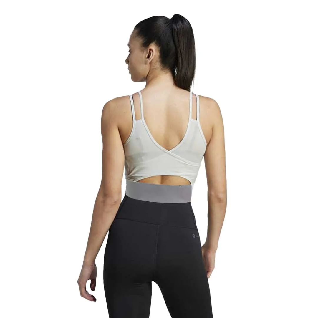 adidas - Women's HIIT HEAT.RDY Crop Tank Top (IM2653) Hiking Trail Outfit ScratchResistant Zippers