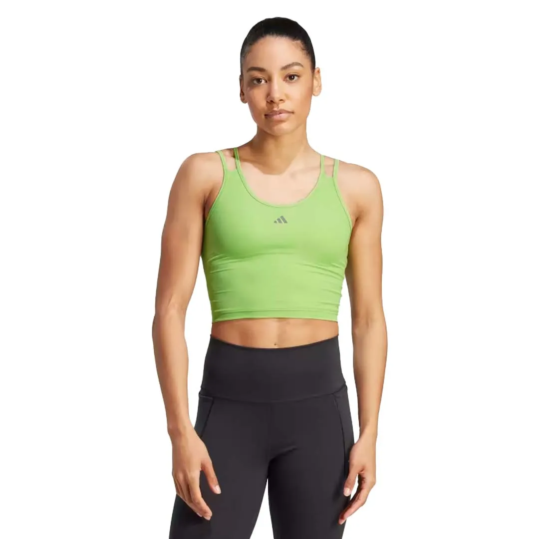 RipResistant Reinforcement Moisture Control Fibers adidas - Women's HIIT Heat.Rdy Cropped Tank Top (HY3219)