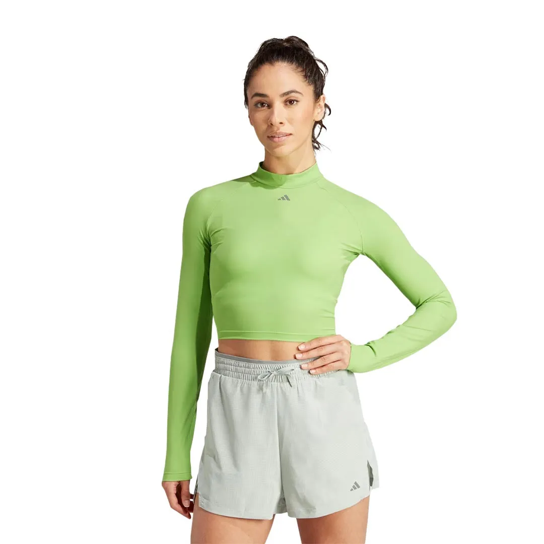 mesh ventilation Daily Commute adidas - Women's HIIT Heat.Rdy Long Sleeve Crop T-Shirt (IM2656)