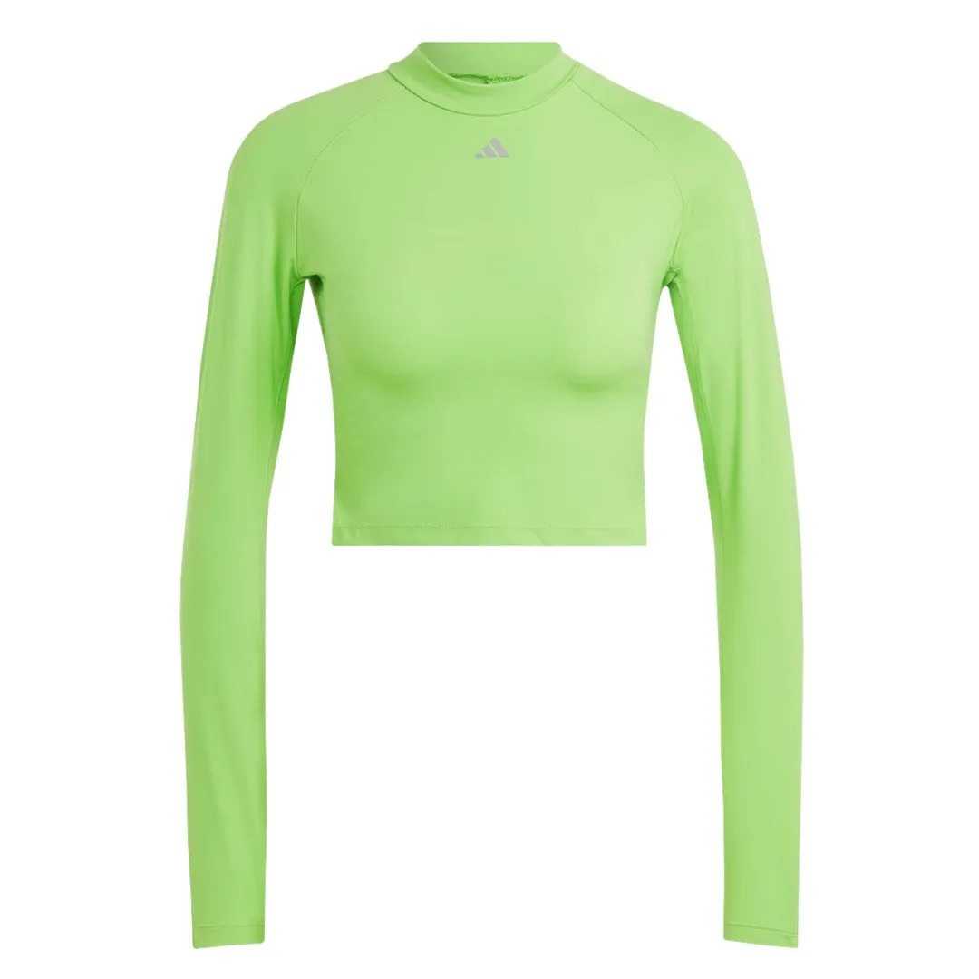 UV Protective Layer adidas - Women's HIIT Heat.Rdy Long Sleeve Crop T-Shirt (IM2656)