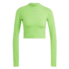 UV Protective Layer adidas - Women's HIIT Heat.Rdy Long Sleeve Crop T-Shirt (IM2656)