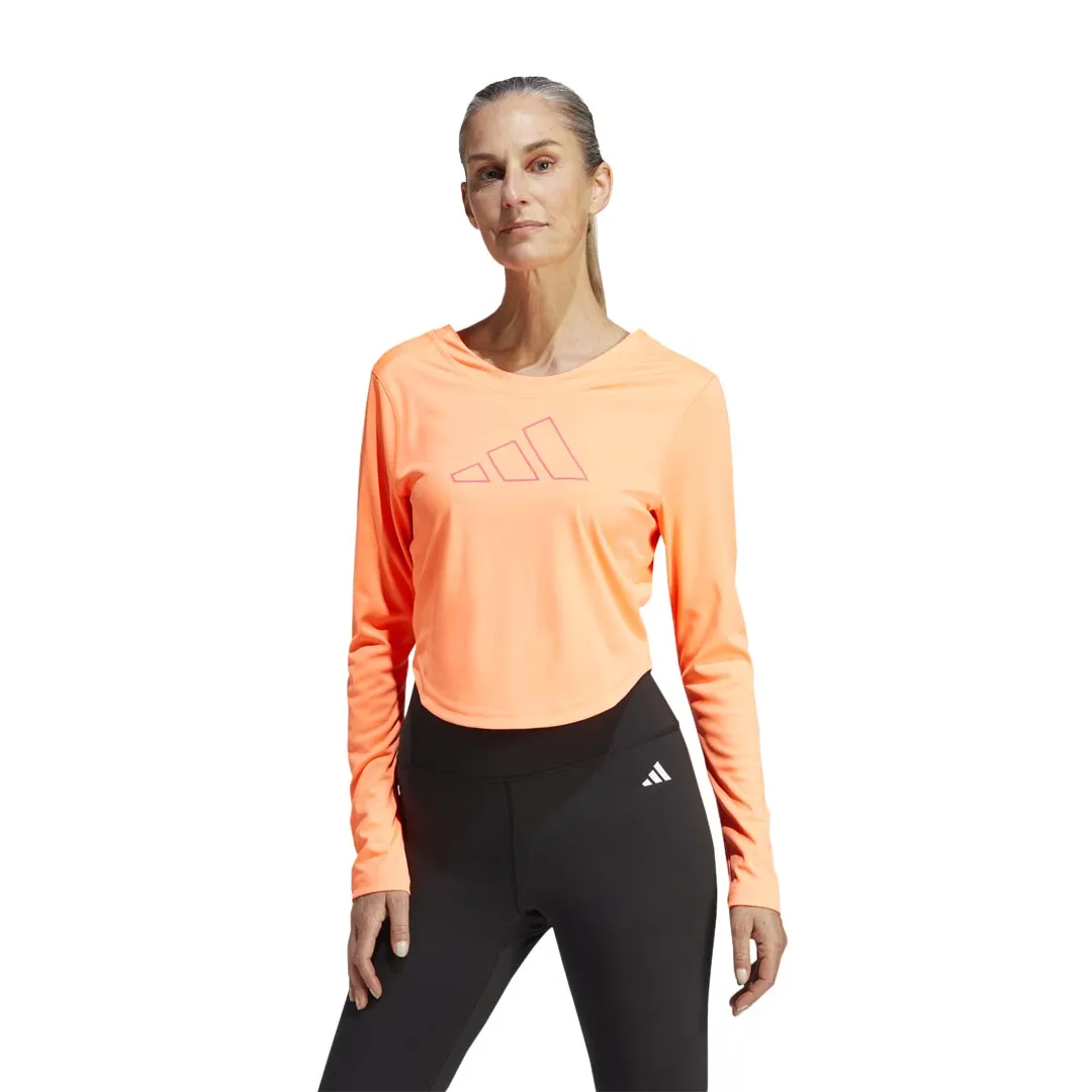 adidas - Women's Hyperbright Training Long Sleeve T-Shirt (IL6617) Everyday Fit Style Work Tough