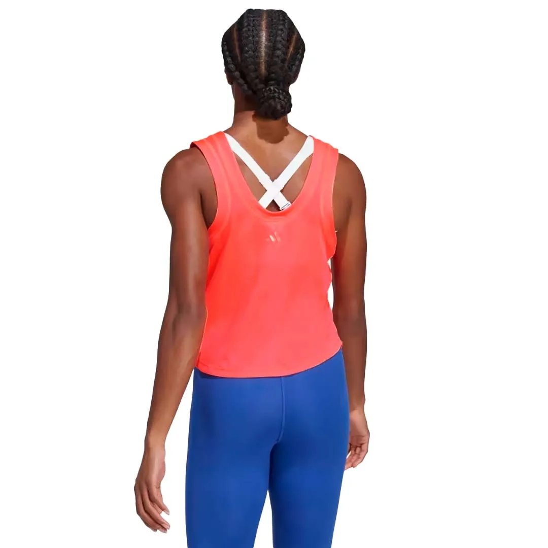 adidas - Women's Hyperbright Training Tank Top (IL6622) anti static coating Sun Protective Fabric