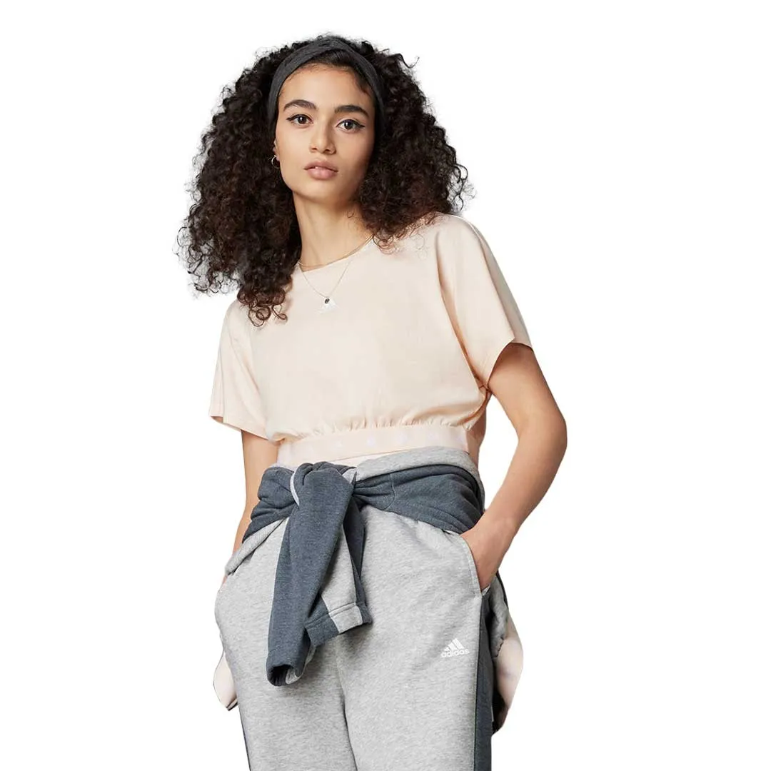 adidas - Women's Hyperglam Cropped Cotton T-Shirt (HZ9667) Affordable Fashion