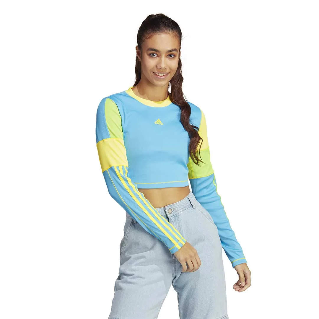 adidas - Women's Kidcore Long Sleeve T-Shirt (IK7063) Magnetic Closure Option Thermo Regulating