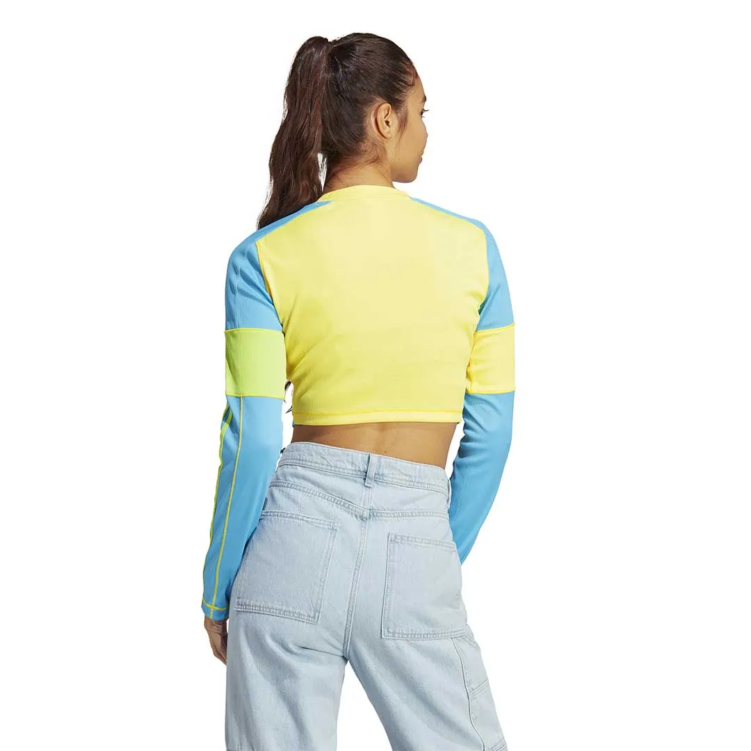 adidas - Women's Kidcore Long Sleeve T-Shirt (IK7063) Low Profile Collar Design Ventilated Back