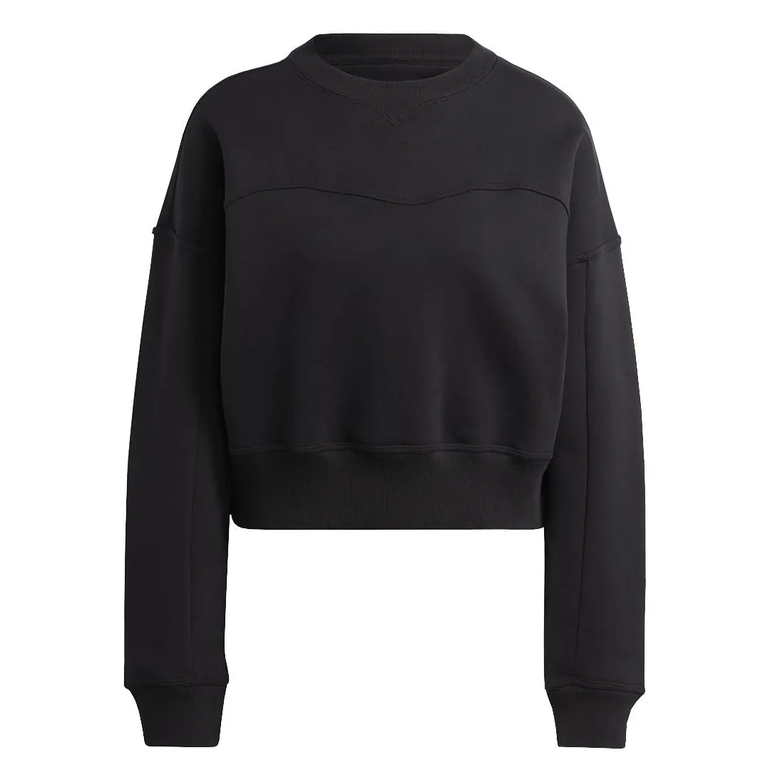 adidas - Women's Lounge Fleece Sweatshirt (HZ4379) Articulated Sleeves