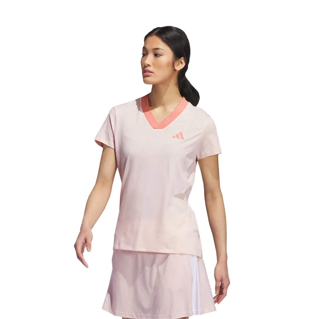 adidas - Women's Made With Nature Golf T-Shirt (IK4382) Flexible Zipper Guards