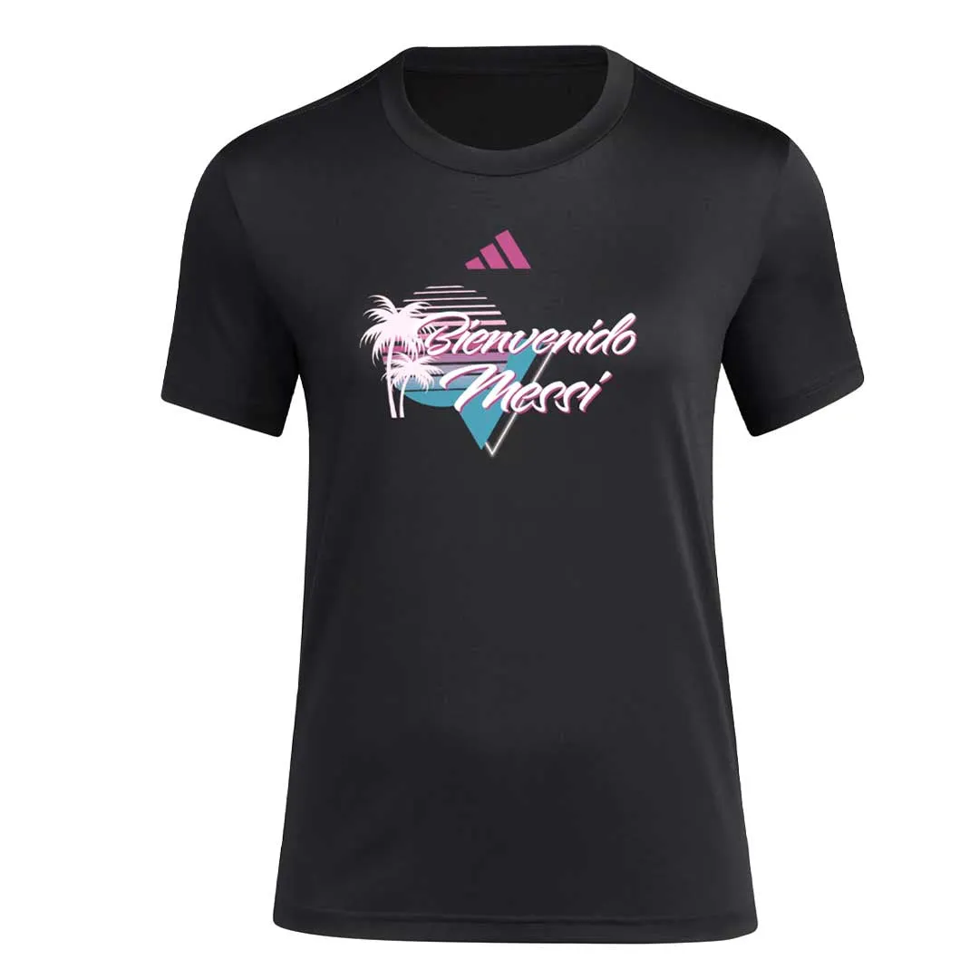 adidas - Women's Messi x Bienvenido T-Shirt (JE9806) Easy Movement Cut OdorResistantTreatment