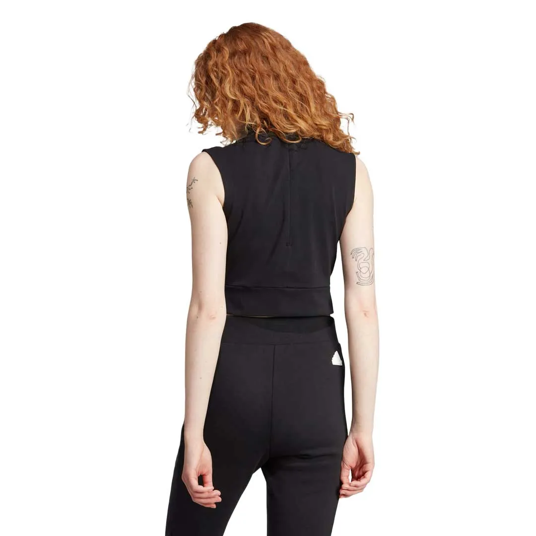 adidas - Women's Mission Victory Sleeveless Cropped Top (HN5739) Collar Stabilization System