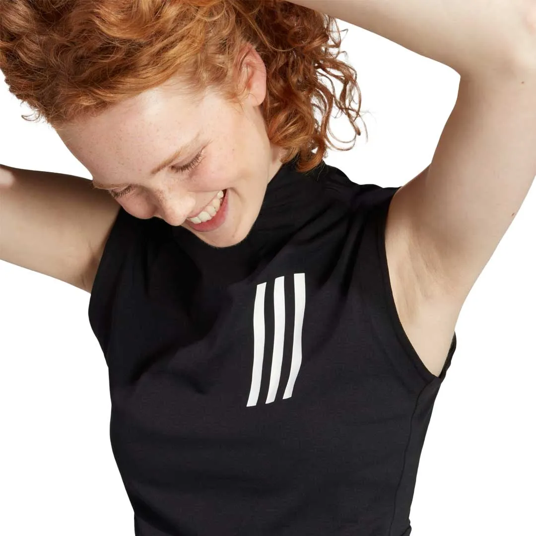 adidas - Women's Mission Victory Sleeveless Cropped Top (HN5739) Polished Casual Tear Resistant Fabric Blends