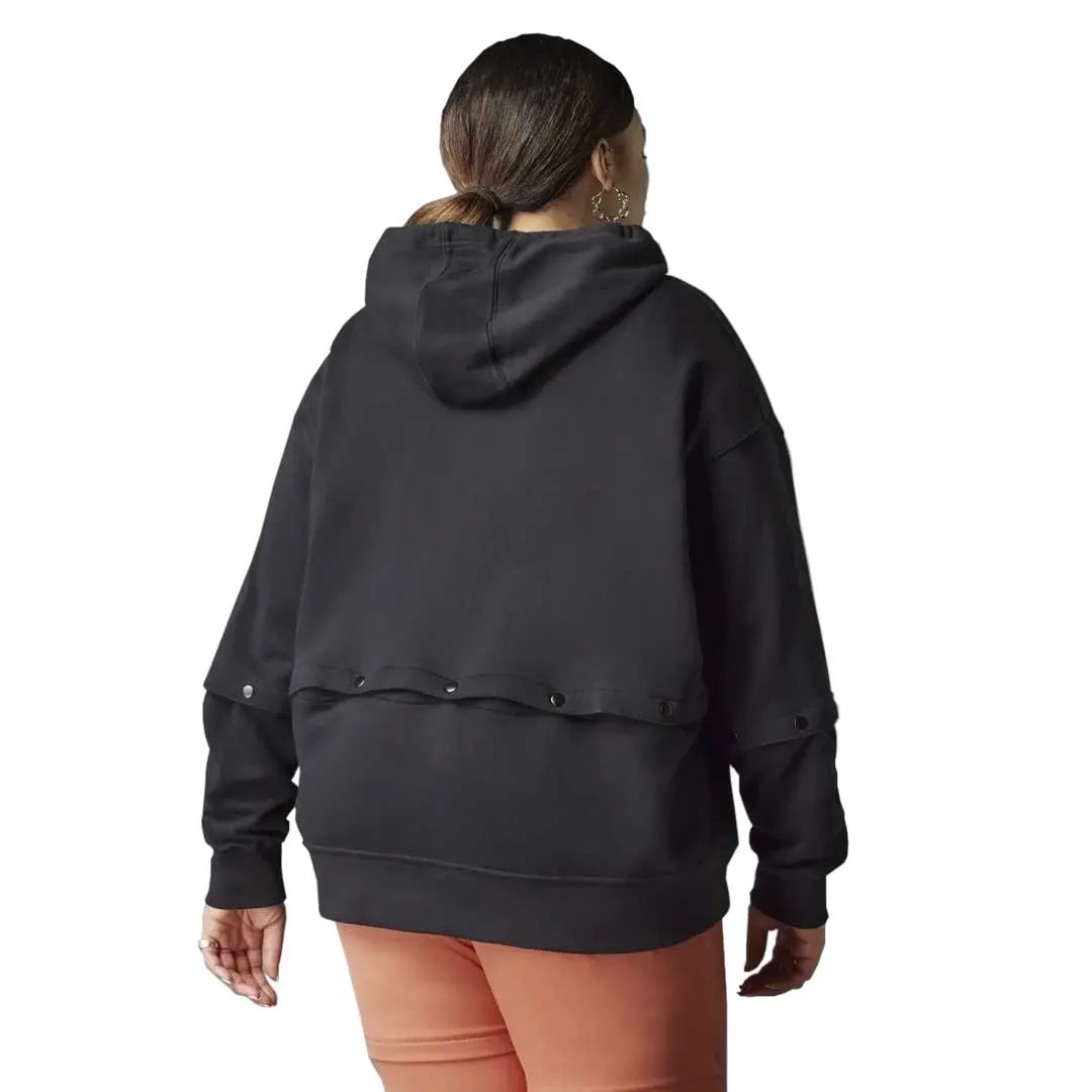 AdjustableDrawcordHem Polished Look adidas - Women's Original Snap-Button Hoodie (Plus Size) (HF2070)