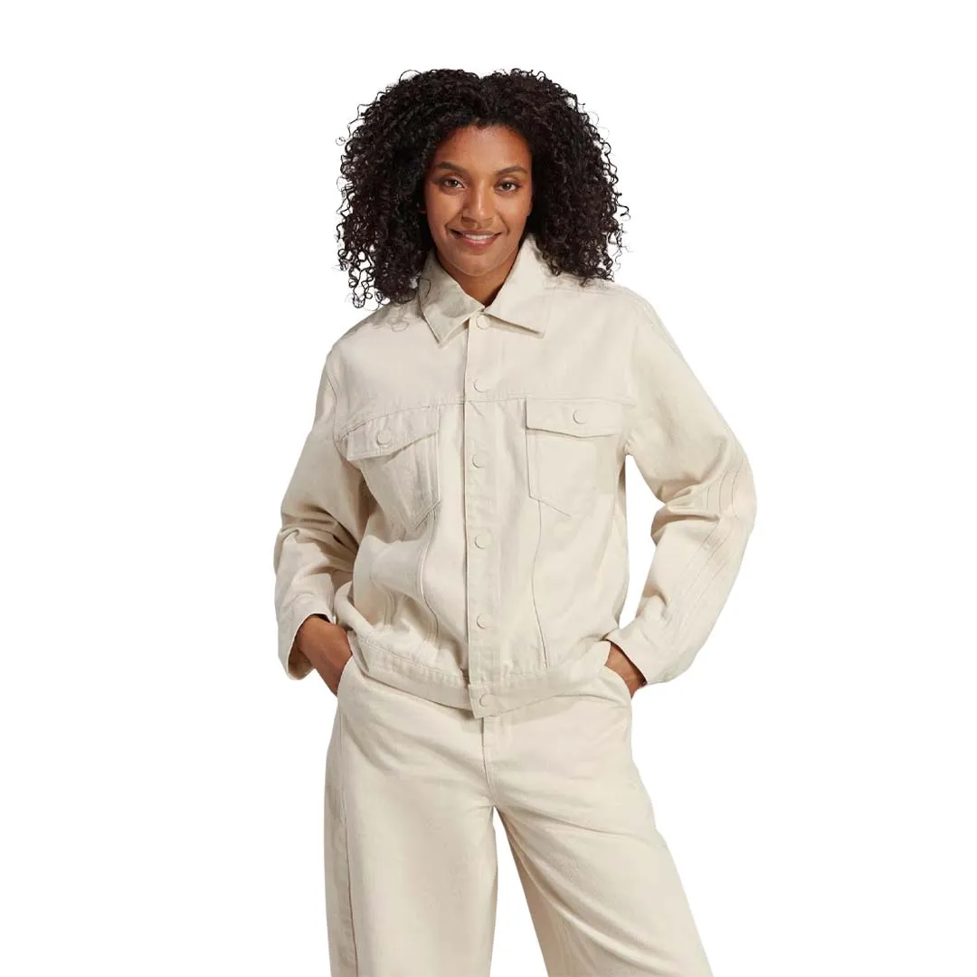 adidas - Women's Originals X Kseniaschnaider Denim Jacket (IJ6624) UV Protective Coating Practical Layer