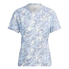 Strong Zip Fire Retardant Treated Fabric adidas - Women's Own The Run AOP T-Shirt (HR9975)