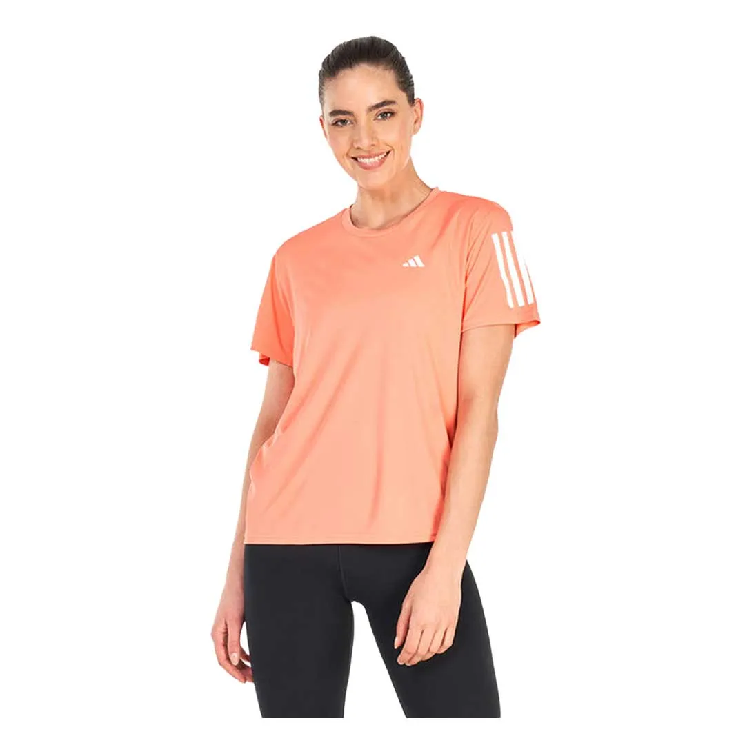 Stripe Look adidas - Women's Own The Run T-Shirt (Plus Size) (HR9943)