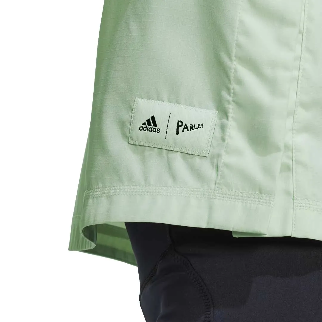 adidas - Women's Parley Run For The Oceans Hooded Vest (HT3405) Detachable Layers Heat Guard