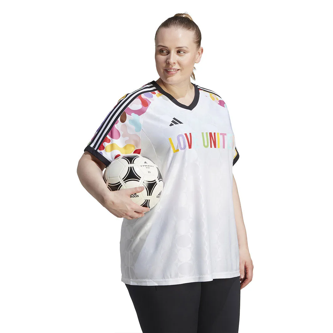 adidas - Women's Pride Prematch Jersey (Plus Size) (HY9633) Short Length Modern Minimal