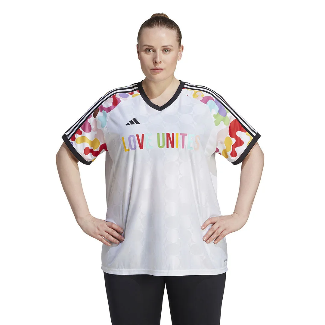 adidas - Women's Pride Prematch Jersey (Plus Size) (HY9633) Light Look Wrinkle Free Exterior