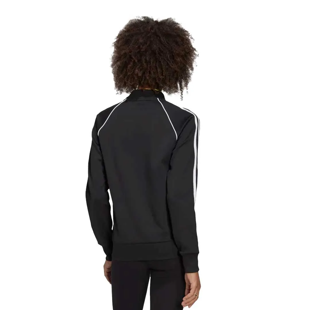 adidas - Women's Primeblue SST Track Jacket (GD2374) Foldable Collar Reflective Bands