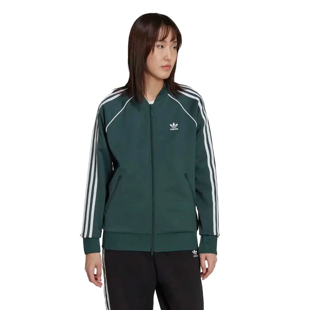 adidas - Women's Primeblue SST Track Jacket (HN5890) Bonded Fabric Oversized style