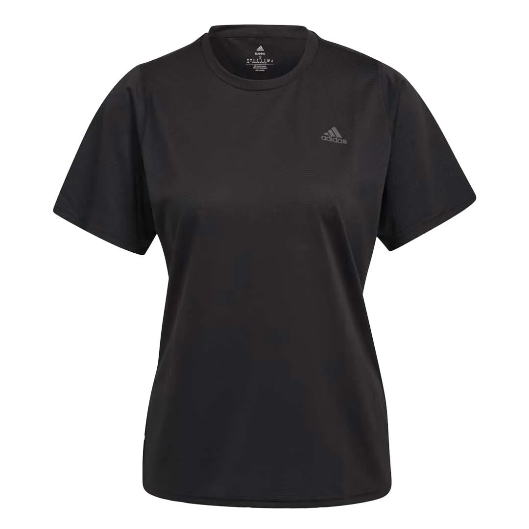adidas - Women's Run Icons 3-Bar T-Shirt (H57742) TearResistantFabric Clean Lines