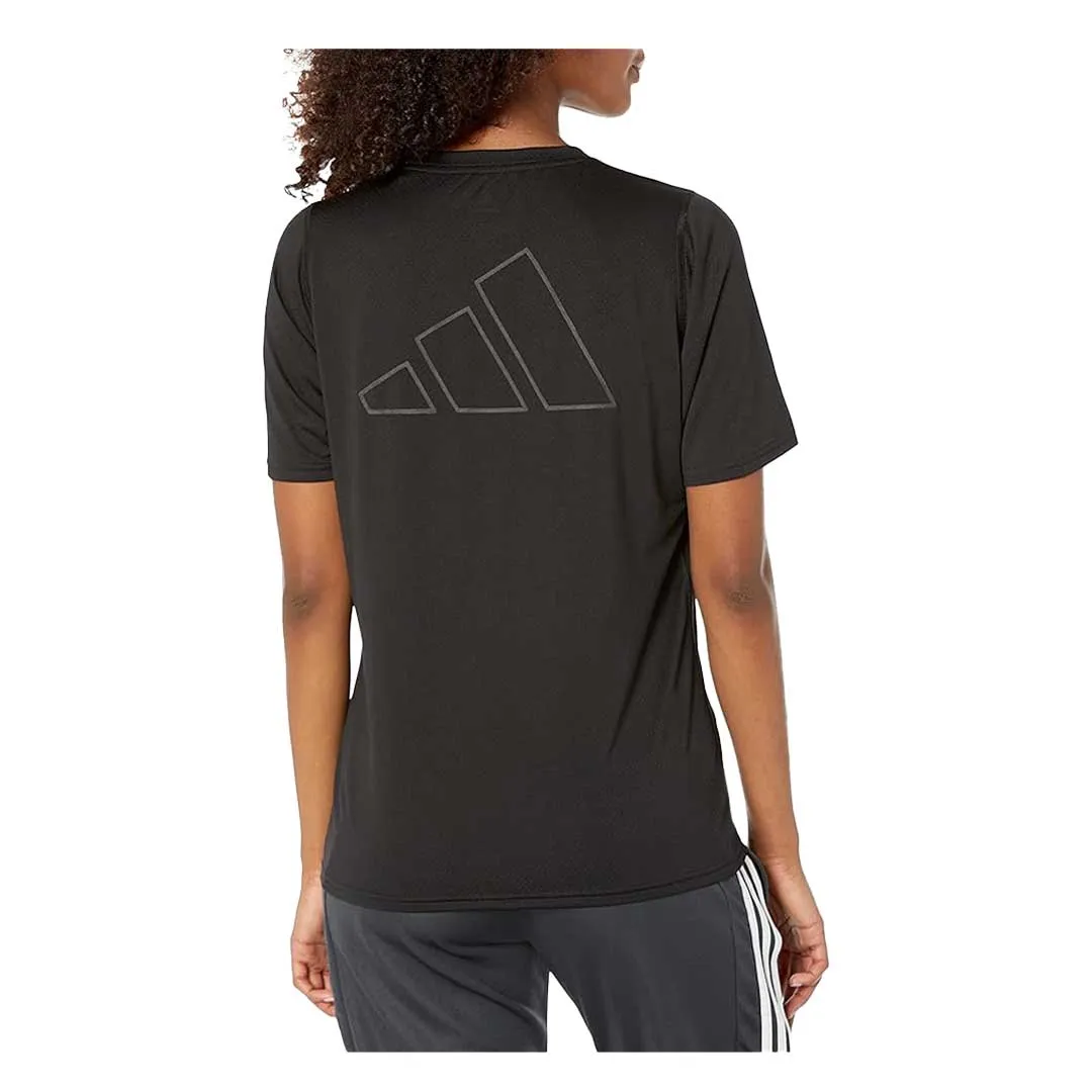 360?? Visibility Go Anywhere Wear adidas - Women's Run Icons 3-Bar T-Shirt (H57742)