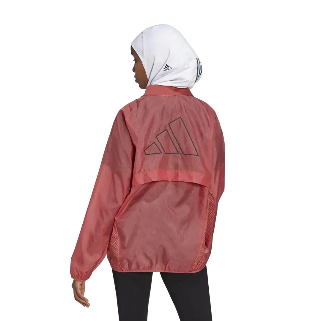 adidas - Women's Run Icons Running Windbreaker (HK9115) Layering Compatible Cut