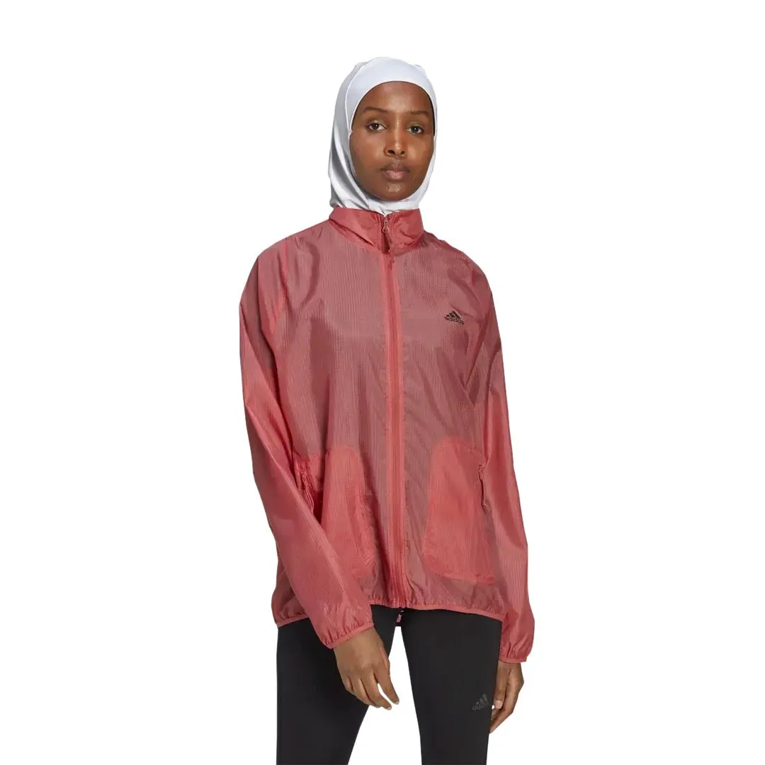 adidas - Women's Run Icons Running Windbreaker (HK9115) Windproof Construction