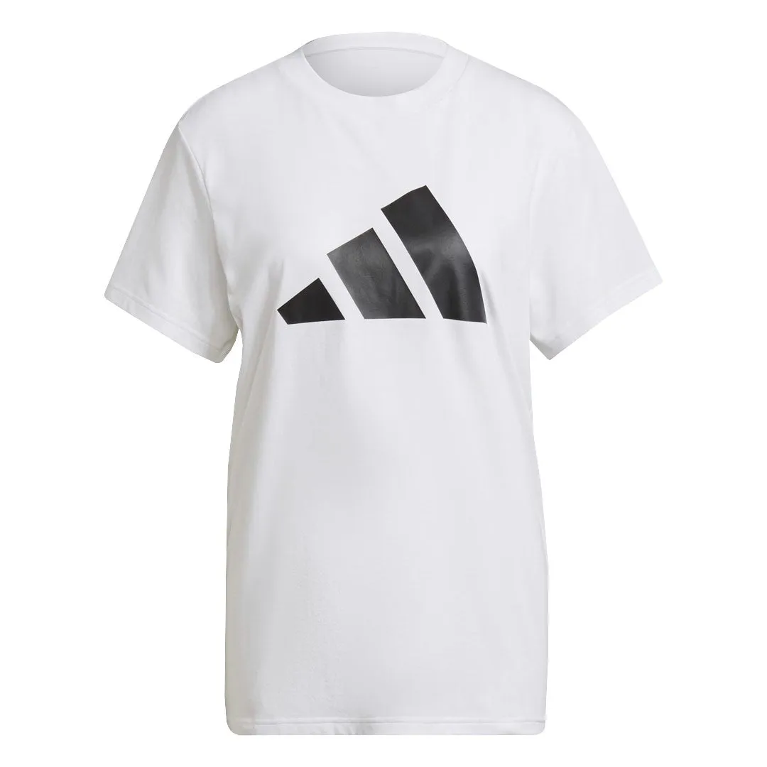 adidas - Women's Sportswear Future Icons Logo Graphic T-Shirt (GU9697) Adjustable Hood System
