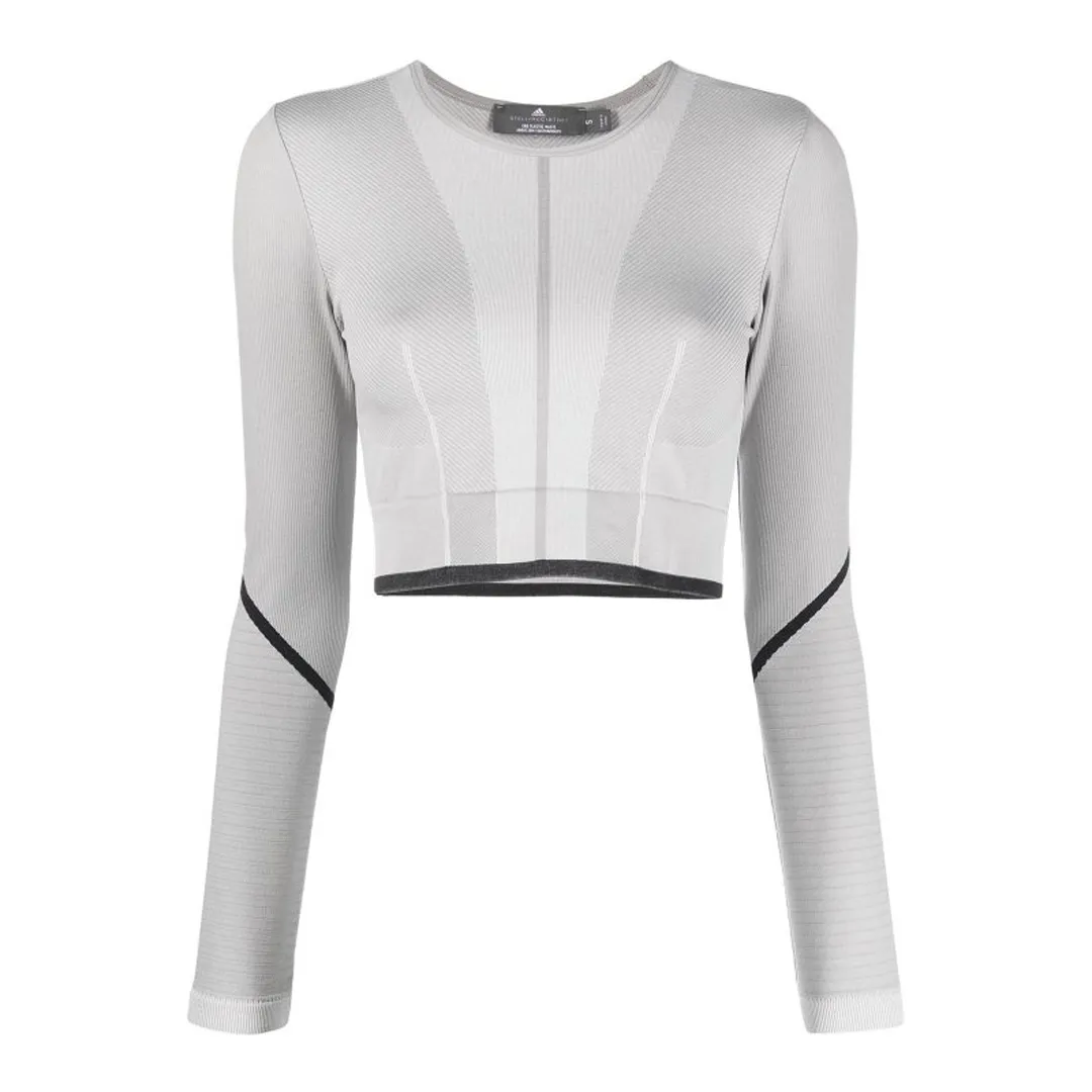 Eco Friendly Construction Quilted Stitching Pattern adidas - Women's Stella McCartney Long Sleeve Top (HR4511)