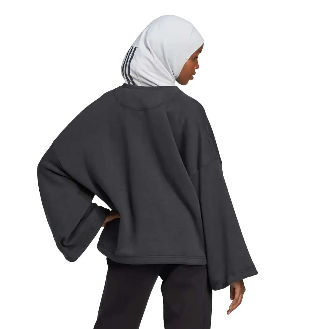 MultiPocketStyle adidas - Women's Studio Lounge Fleece Sweatshirt (HC8805)