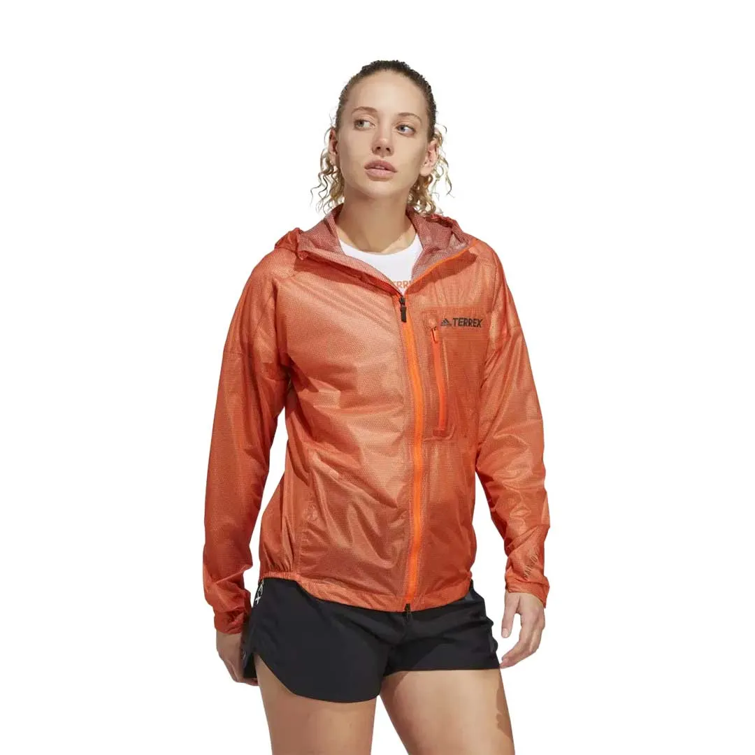 adidas - Women's Terrex Agravic 2.5 Layer Rain Jacket (HS9547) Wind Resistant Lining